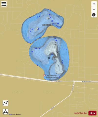Big depth contour Map - i-Boating App