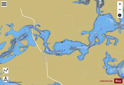 Zumwalde depth contour Map - i-Boating App