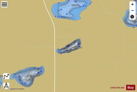 Minnie depth contour Map - i-Boating App