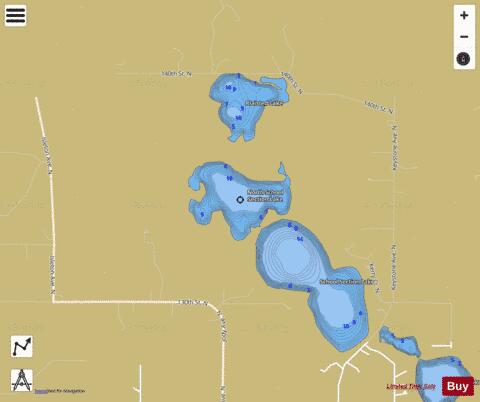 North School Section depth contour Map - i-Boating App