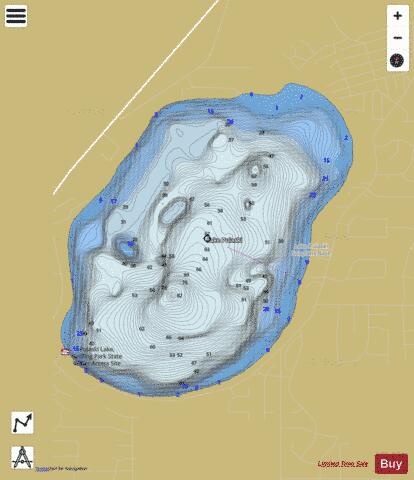 Pulaski (main bay) depth contour Map - i-Boating App