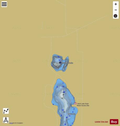 Little Rock depth contour Map - i-Boating App