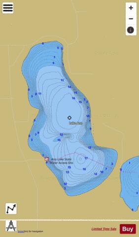 Ann depth contour Map - i-Boating App