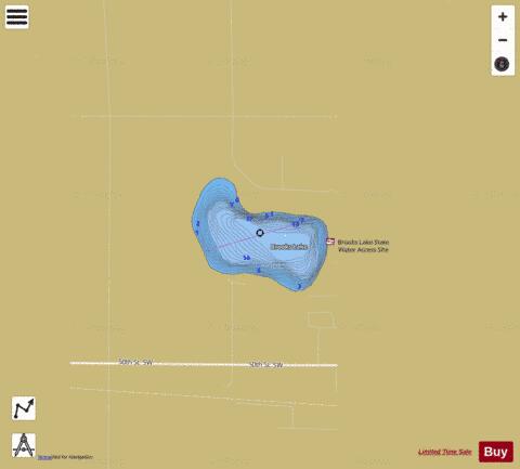 Brooks depth contour Map - i-Boating App