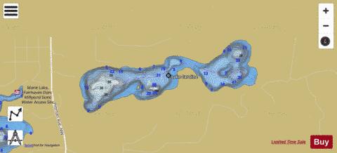Caroline depth contour Map - i-Boating App