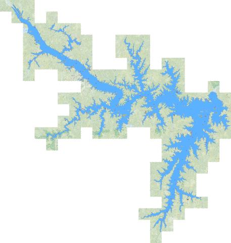 John H. Kerr Reservoir depth contour Map - i-Boating App