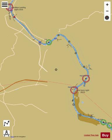 Kanawha River mile 24 to mile 50 Marine Chart - Nautical Charts App