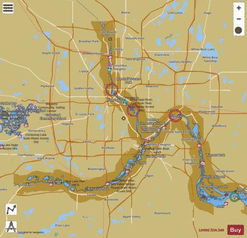 Upper Mississippi River mile 819 to mile 866 Marine Chart - Nautical Charts App