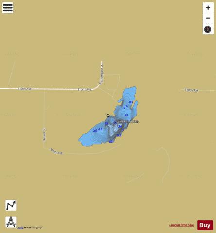 Lake Full of Fish depth contour Map - i-Boating App