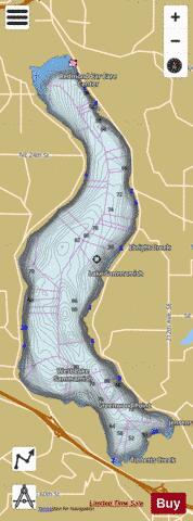 Lake Sammamish depth contour Map - i-Boating App