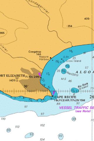 Approaches to Port Elizabeth Marine Chart - Nautical Charts App