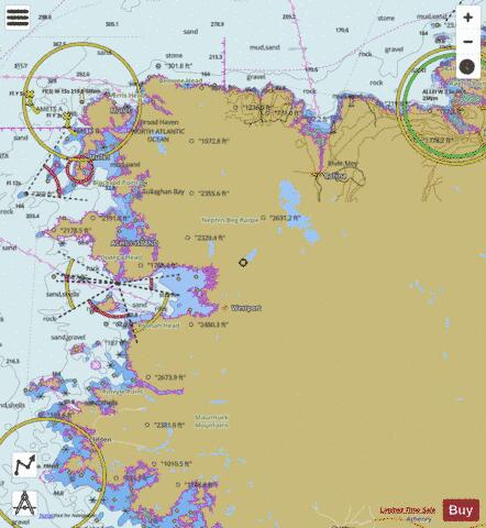 Ireland - Loughs in Mayo Marine Chart - Nautical Charts App