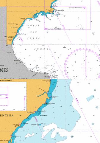 Isla Leones to Pto San Julian Marine Chart - Nautical Charts App
