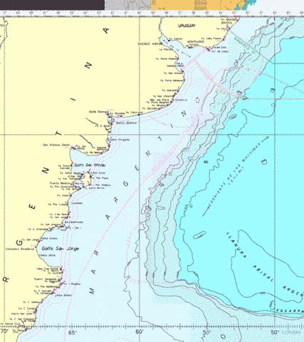 Rio de la Plata to Cabo de Hornos(Sheet 1) Marine Chart - Nautical Charts App