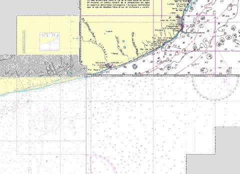 DE PUNTA MOGOTE A FARO CLAROMECó Marine Chart - Nautical Charts App