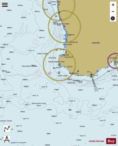 Australia - Jurien Bay to Albany Marine Chart - Nautical Charts App