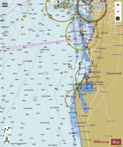 Western Australia - Rottnest Island to Bouvard Reefs Marine Chart - Nautical Charts App