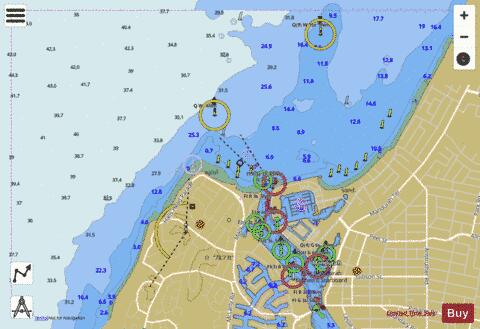 Western Australia - Entrance To Mandurah Estuary Marine Chart - Nautical Charts App