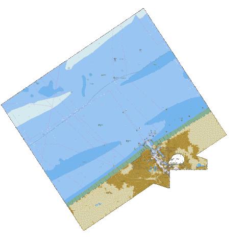 BE_BE7EV003 - Oostende Haven met de 5-mijlszone Estuaire Vaart Marine Chart - Nautical Charts App