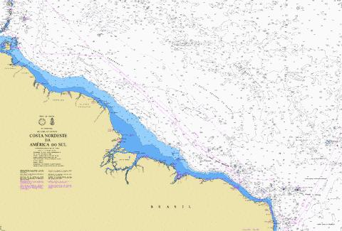 COSTA NORDESTE DA AMERICA DO SUL Marine Chart - Nautical Charts App