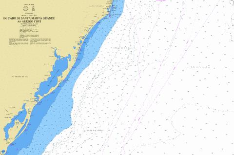 DO CABO DE SANTA MARTA GRANDE AO ARROIO CHUI Marine Chart - Nautical Charts App