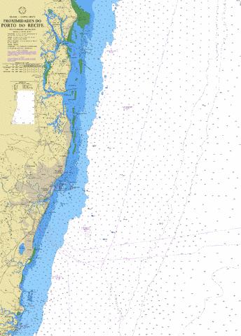 PROXIMIDADES DO PORTO DO RECIFE Marine Chart - Nautical Charts App