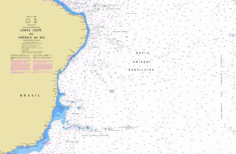 COSTA LESTE DA AMERICA DO SUL Marine Chart - Nautical Charts App