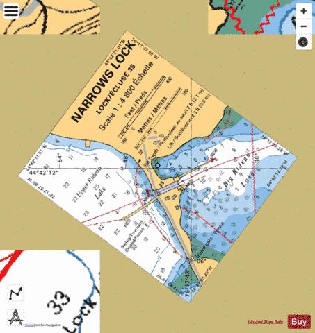 NARROWS LOCK - LOCK/�CLUSE 35 Marine Chart - Nautical Charts App