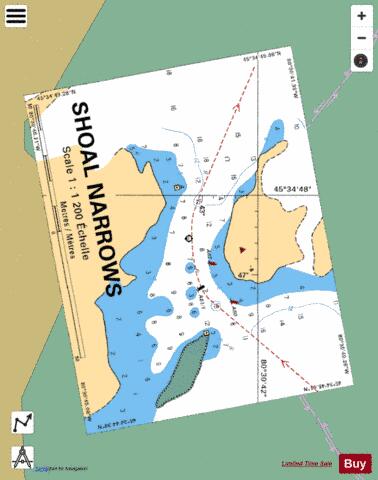 SHOAL NARROWS Marine Chart - Nautical Charts App
