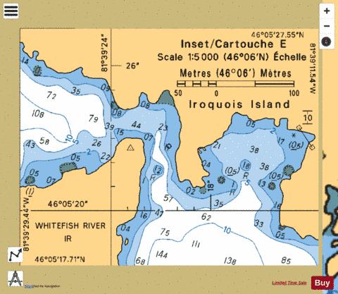 INSET/CARTOUCHE E Marine Chart - Nautical Charts App