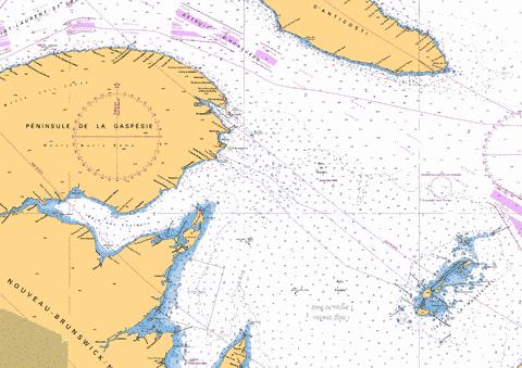 BAIE DES CHALEURS / CHALEUR BAY AUX / TO ILES DE LA MADELEINE Marine Chart - Nautical Charts App