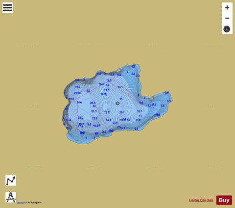 Boy Lake depth contour Map - i-Boating App