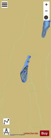 Petes Lake depth contour Map - i-Boating App