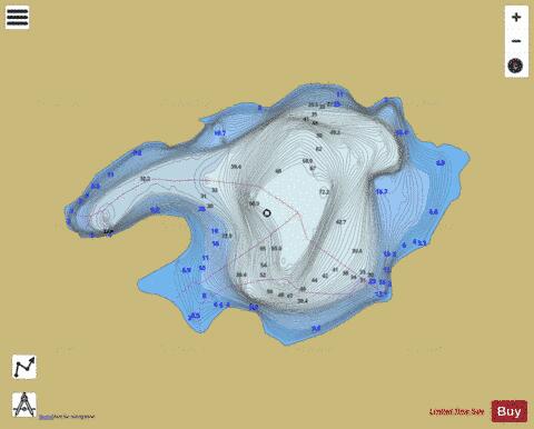 Linitz Lake depth contour Map - i-Boating App