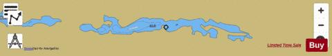 Frog Lakes depth contour Map - i-Boating App