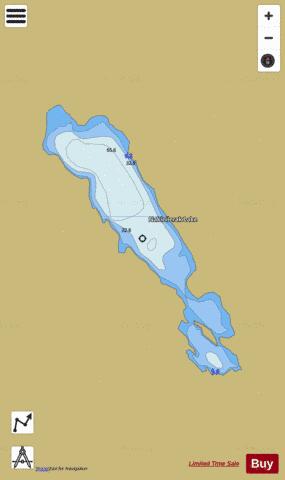 Nakinilerak Lake depth contour Map - i-Boating App