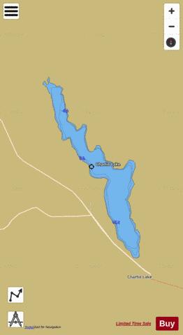 Charlie Lake depth contour Map - i-Boating App