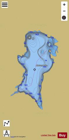 Ahdatay Lake depth contour Map - i-Boating App