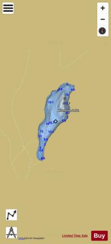 Allendale Lake depth contour Map - i-Boating App