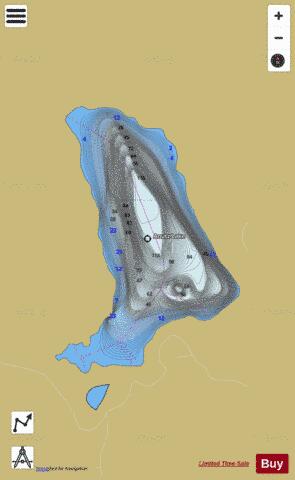 Anutz Lake depth contour Map - i-Boating App