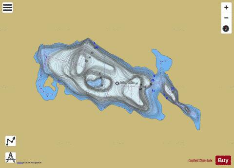 Arbor Lake depth contour Map - i-Boating App