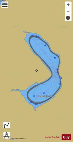 Beaverlodge Lake depth contour Map - i-Boating App