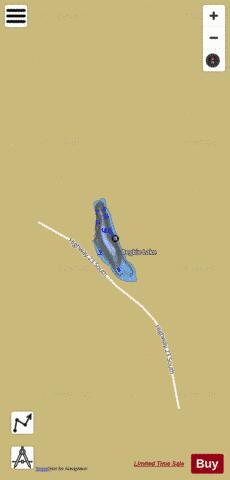 Begbie Lake depth contour Map - i-Boating App