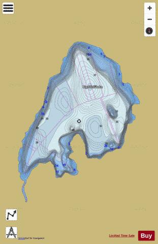 Big Stick Lake depth contour Map - i-Boating App