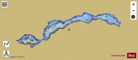 Bird Lake depth contour Map - i-Boating App