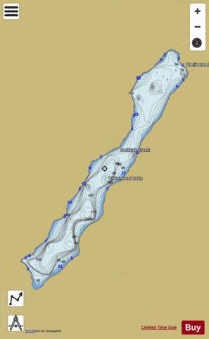 Birkenhead Lake depth contour Map - i-Boating App