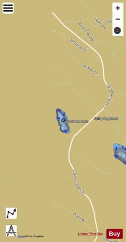 Blackburn Lake depth contour Map - i-Boating App