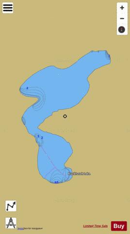 Blackhawk Lake depth contour Map - i-Boating App