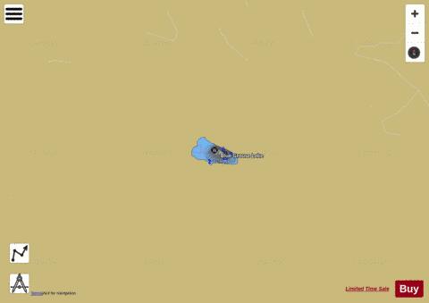 Blue Grouse Lake depth contour Map - i-Boating App