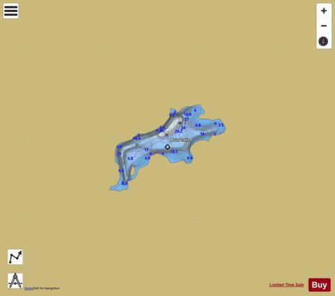 Boar Lake depth contour Map - i-Boating App